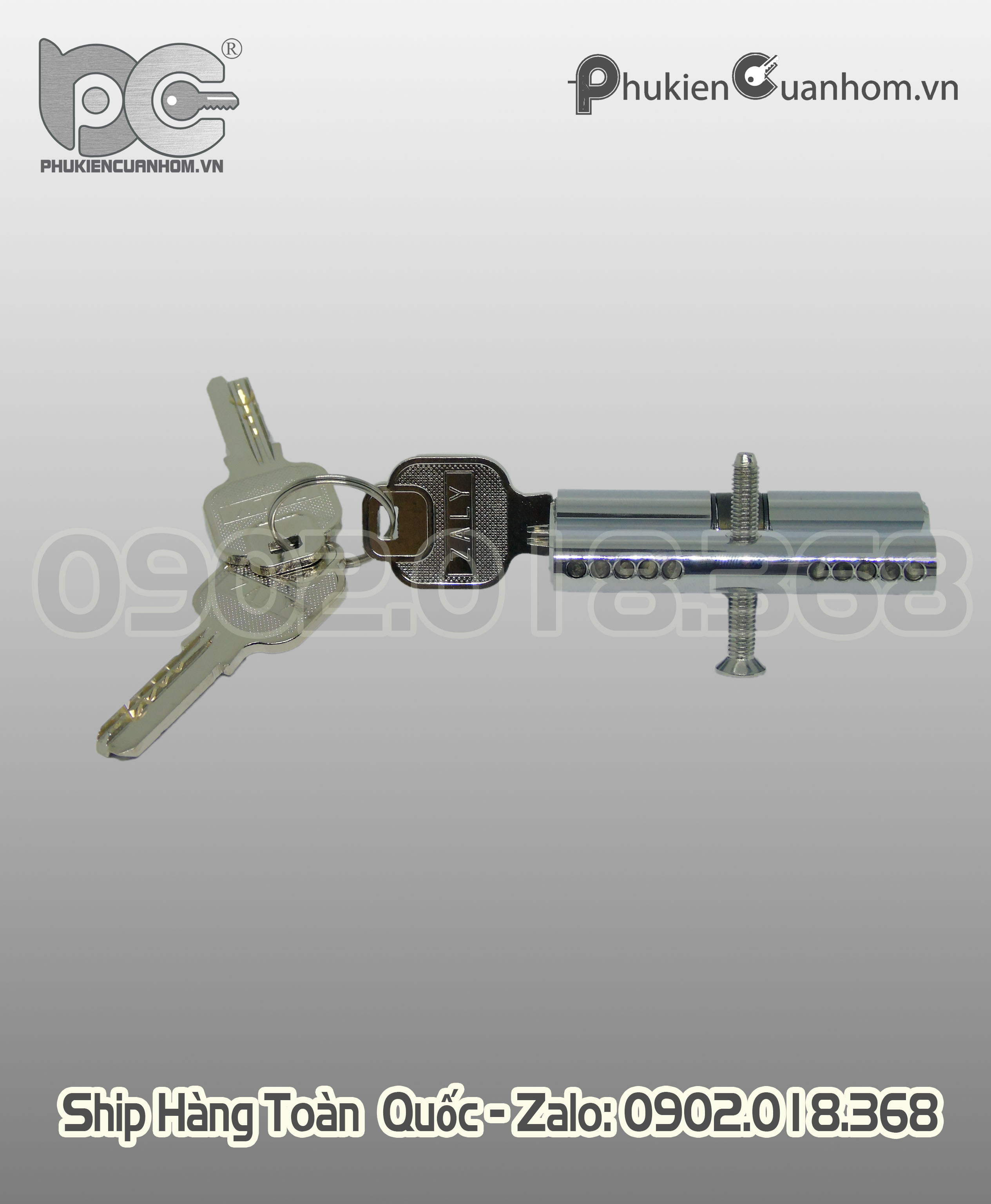 Bộ khóa tay gạt đa điểm có chìa cửa lùa hệ 93 và 55 - CZ26C 