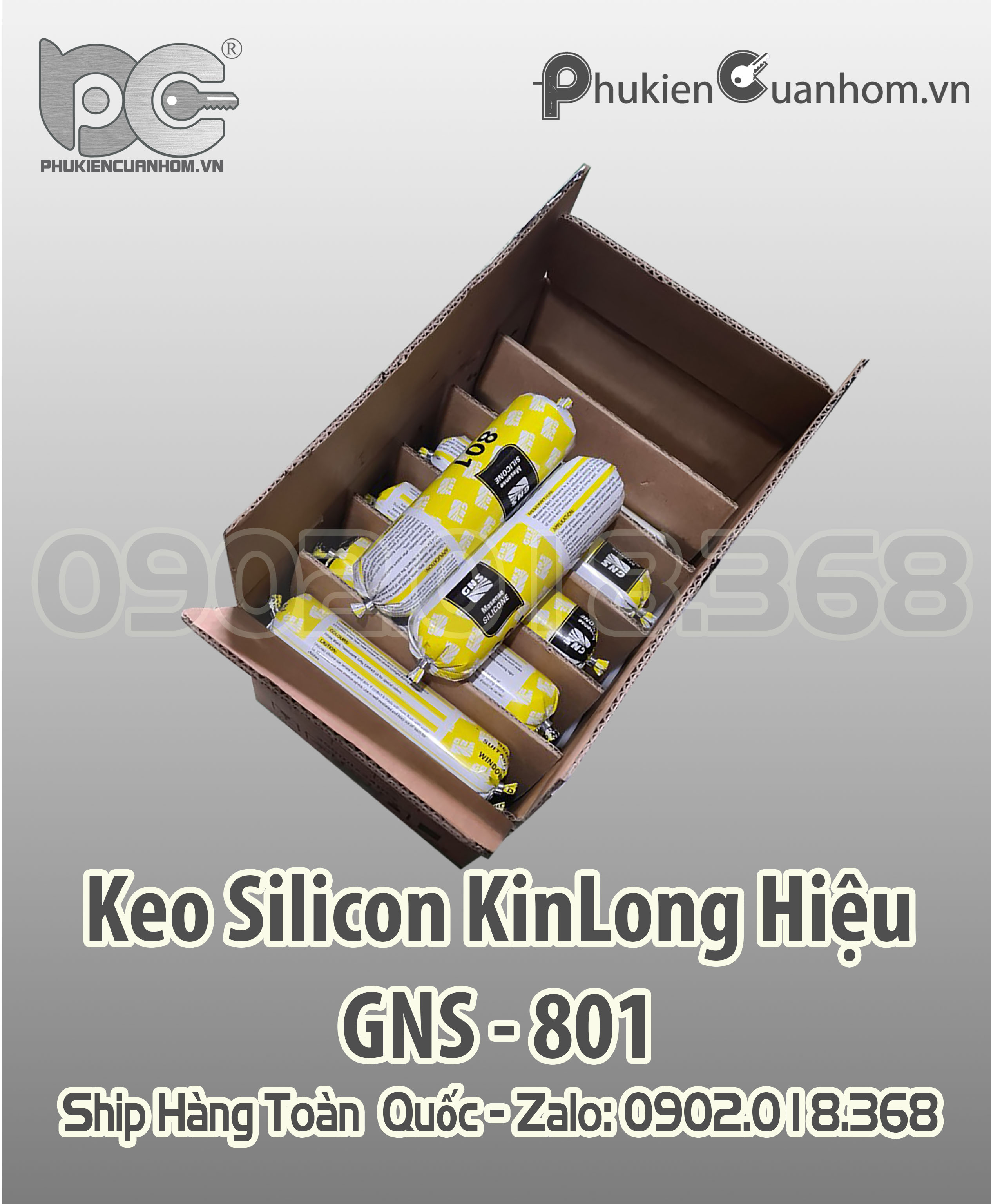 Keo silicone xúc xích KinLong hiệu GNS 801