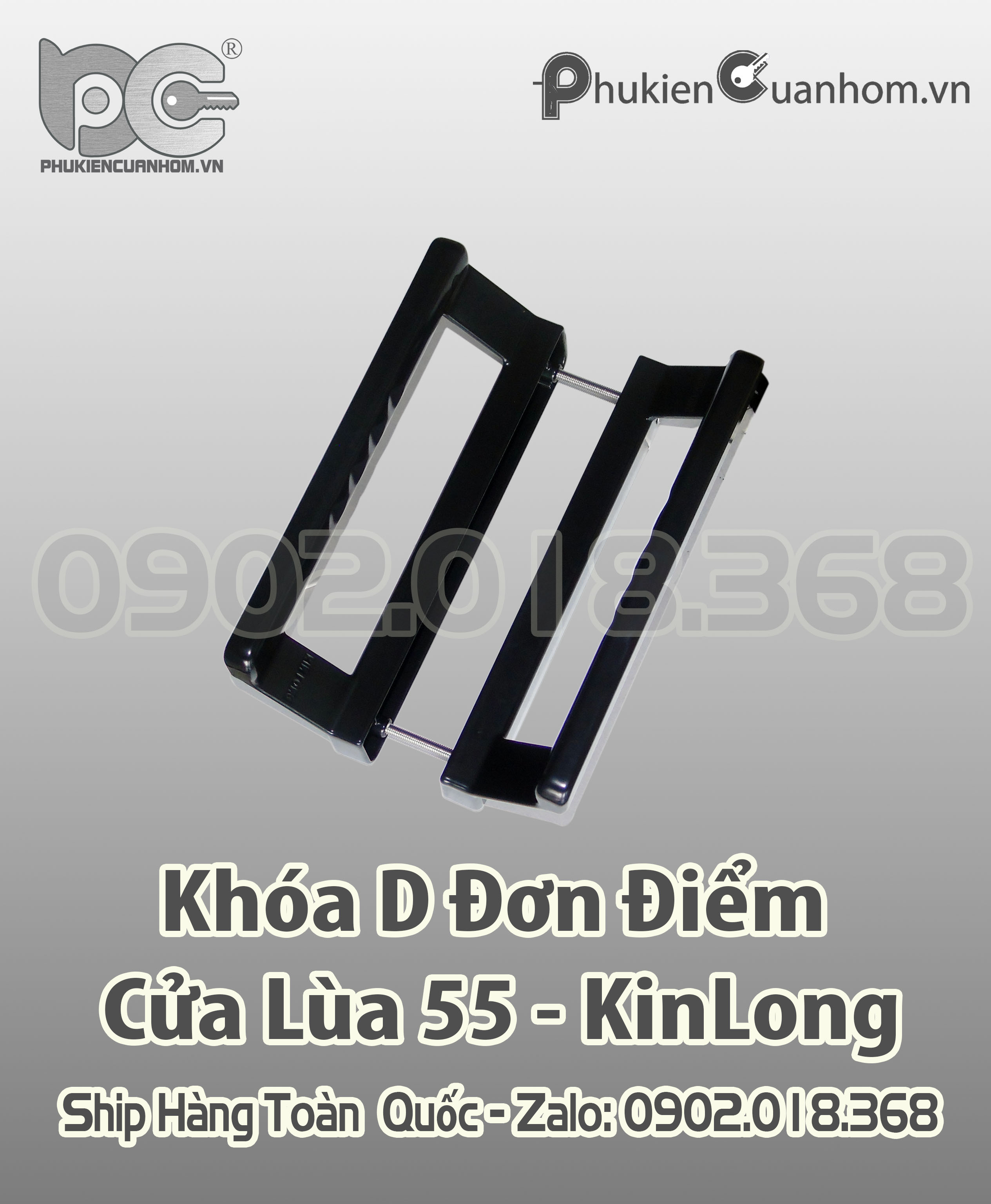 Khóa chữ D đơn điểm KinLong chính hãng sổ lùa 55